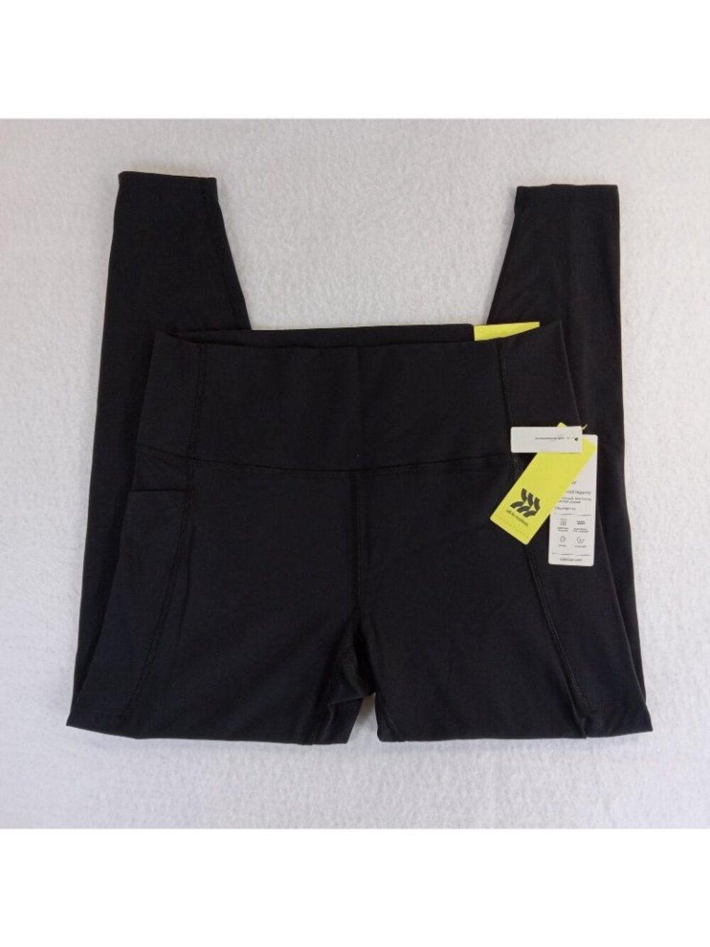 All in Motion Women's Everyday Soft Ultra High Rise Pocketed Leggings Black XXL